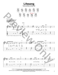 Lifesong Guitar and Fretted sheet music cover